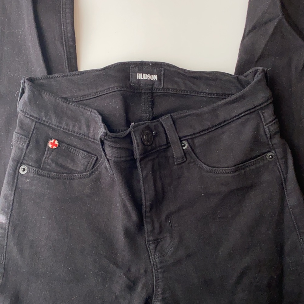 Hudson Black Skinny Jeans, waist 25, EXCELLENT condition - Picture 7 of 8